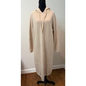 Original USA Beige Sweater Dress with Hood